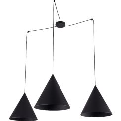 TK Lighting Cono lampada sospesa 3x15 W nero 6629
