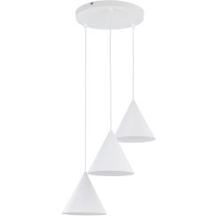 TK Lighting Cono lampada sospesa 1x15 W bianco 10012