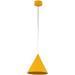 TK Lighting Cono lampada sospesa 1x15 W giallo 10077