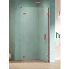 New Trendy Eventa Copper Shine parete doccia walk-in 130 cm rame lucida/vetro trasparente EXK-6538