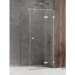 New Trendy Avexa box doccia 120x90 cm rettangolare cromo lucida/vetro trasparente EXK-1508