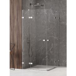 New Trendy Avexa box doccia 120x90 cm rettangolare cromo lucida/vetro trasparente EXK-1536