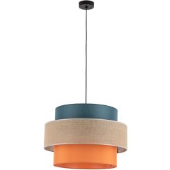 TK Lighting Trio lampada sospesa 1x15 W nero 2758