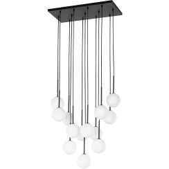 TK Lighting Martin lampada sospesa x6 W bianco-nero 10079