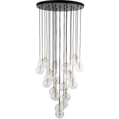 TK Lighting Nilos lampada sospesa x W nero-oro 10099