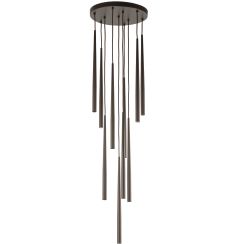 TK Lighting Piano lampada sospesa x8 W marrone 10110