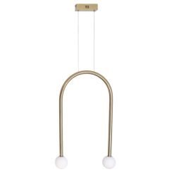 MaxLight Enigma lampada sospesa 2x2 W oro P0514