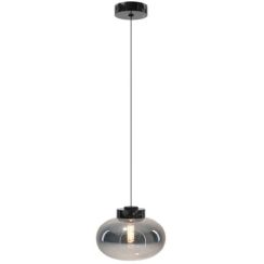 MaxLight Palloncini lampada sospesa 1x7 W nero-fumé P0515