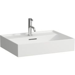 Laufen Kartell lavabo 60x46 cm rettangolare a parete-da mobile bianco H8103337571041