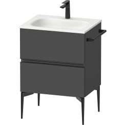 Duravit Sivida armadietto 61x47.7x59.2 cm sottolavabo sospeso nero-grafite SV46500BD490000