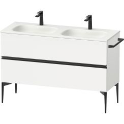 Duravit Sivida armadietto 128x47.7x59.2 cm sottolavabo sospeso bianco -nero SV46540BD180000