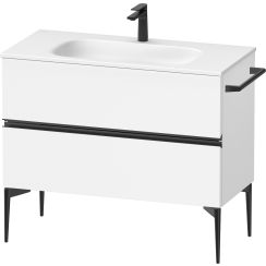 Duravit Sivida armadietto 101x47.7x59.2 cm sottolavabo sospeso bianco -nero SV46520BD180000