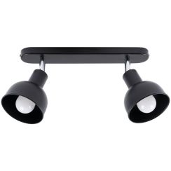 Sollux Lighting Elba lampada da soffitto 2x15 W nero SL.1317