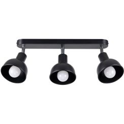 Sollux Lighting Elba lampada da soffitto 3x15 W nero SL.1318
