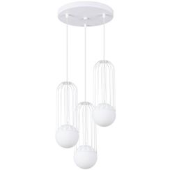 Sollux Lighting Brina lampada sospesa 3x8 W bianco SL.1335