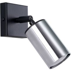Sollux Lighting Winx lampada da parete 1x10 W nero-cromo SL.1366