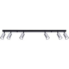 Sollux Lighting Winx lampada da soffitto 6x10 W nero-cromo SL.1372