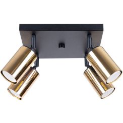 Sollux Lighting Winx lampada da soffitto 4x10 W nero-oro SL.1386