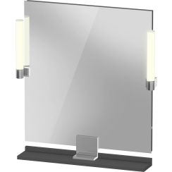 Duravit Sivida specchio 65x65 cm quadrata con illuminazione cromo-grafite SV7421010490000