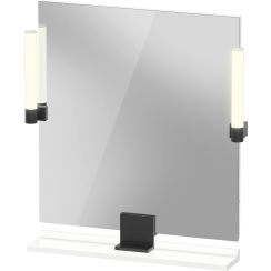 Duravit Sivida specchio 65x65 cm quadrata con illuminazione nero-bianco SV74210BD180000