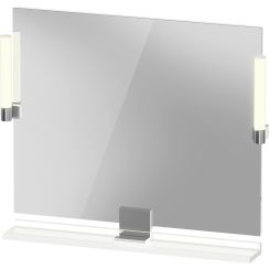 Duravit Sivida specchio 85x65 cm rettangolare con illuminazione bianco-cromo SV7422010220000