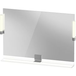 Duravit Sivida specchio 105x65 cm rettangolare con illuminazione bianco-cromo SV7423010180000