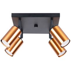 Sollux Lighting Winx lampada da soffitto 4x10 W nero-rame SL.1378