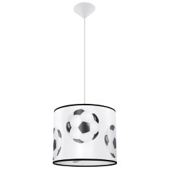 Sollux Lighting Piłka lampada sospesa 1x15 W bianco-nero SL.1425