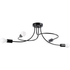 Sollux Lighting Levar lampada da soffitto 4x15 W nero SL.1455