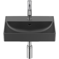 Roca Ona lavabo 45x36 cm rettangolare a parete nero A327682080