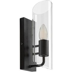Rabalux Teodoro lampada da parete 1x12 W nero-trasparente 75027