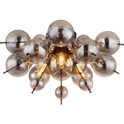 Globo Lighting Udo lampada da soffitto 3x25 W nero-fumé 15633DS