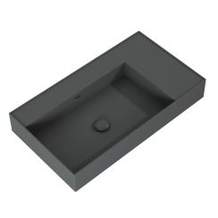 Elita Level lavabo 80.5x45.5 cm rettangolare a parete antracite RE041461176010