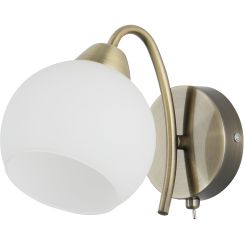 Candellux Nestor lampada da parete 1x40 W bianco-verderame 21-34977