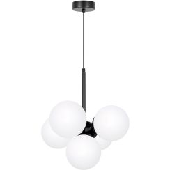 Kaja Inez lampada sospesa 5x10 W bianco-nero K-5362