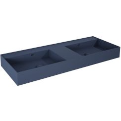 Elita Level lavabo 120.5x45.5 cm rettangolare a parete-doppio blu RE041461207030