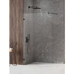 New Trendy Avexa Black XR parete doccia walk-in 120 cm nero opaca/vetro trasparente EXK-6971