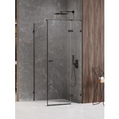 New Trendy Avexa Black XR box doccia 120x70 cm rettangolare nero opaca/vetro trasparente EXK-6903