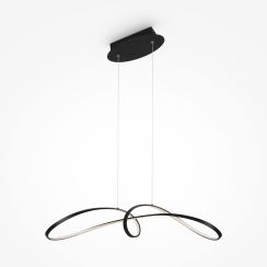 Maytoni Curve lampada sospesa 1x42 W nero MOD156PL-L52B4K