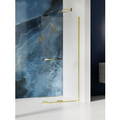 New Trendy Smart Light Gold parete doccia walk-in 150 cm oro lucida/vetro trasparente EXK-6734