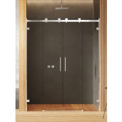 New Trendy Softi X porta doccia 140 cm scorrevole cromo lucida/vetro trasparente EXK-5266
