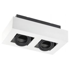 GTV Aster lampada da incasso 2x50 W bianco OS-AS2GU10-00