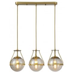 GTV Drop lampada sospesa 3x25 W trasparente-oro OS-DRO3-40-DEC