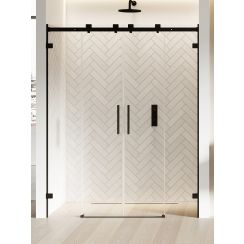 New Trendy Softi X Black porta doccia 180 cm scorrevole nero opaca/vetro trasparente EXK-5374