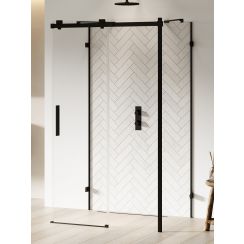 New Trendy Softi X Black box doccia 110x80 cm rettangolare nero opaca/vetro trasparente EXK-5432