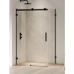 New Trendy Softi X Black box doccia 130x110 cm rettangolare nero opaca/vetro trasparente EXK-5411
