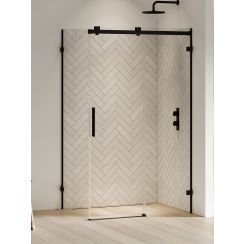 New Trendy Softi X Black box doccia 120x110 cm rettangolare nero opaca/vetro trasparente EXK-5394