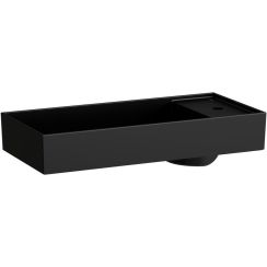 Laufen Kartell lavabo 75x35 cm rettangolare da appoggio nero H8123327161111