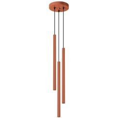 Sollux Lighting Pastelo lampada sospesa 3x8 W rosso SL.1527