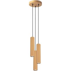 Sollux Lighting Karbon lampada sospesa 3x10 W oro SL.1557